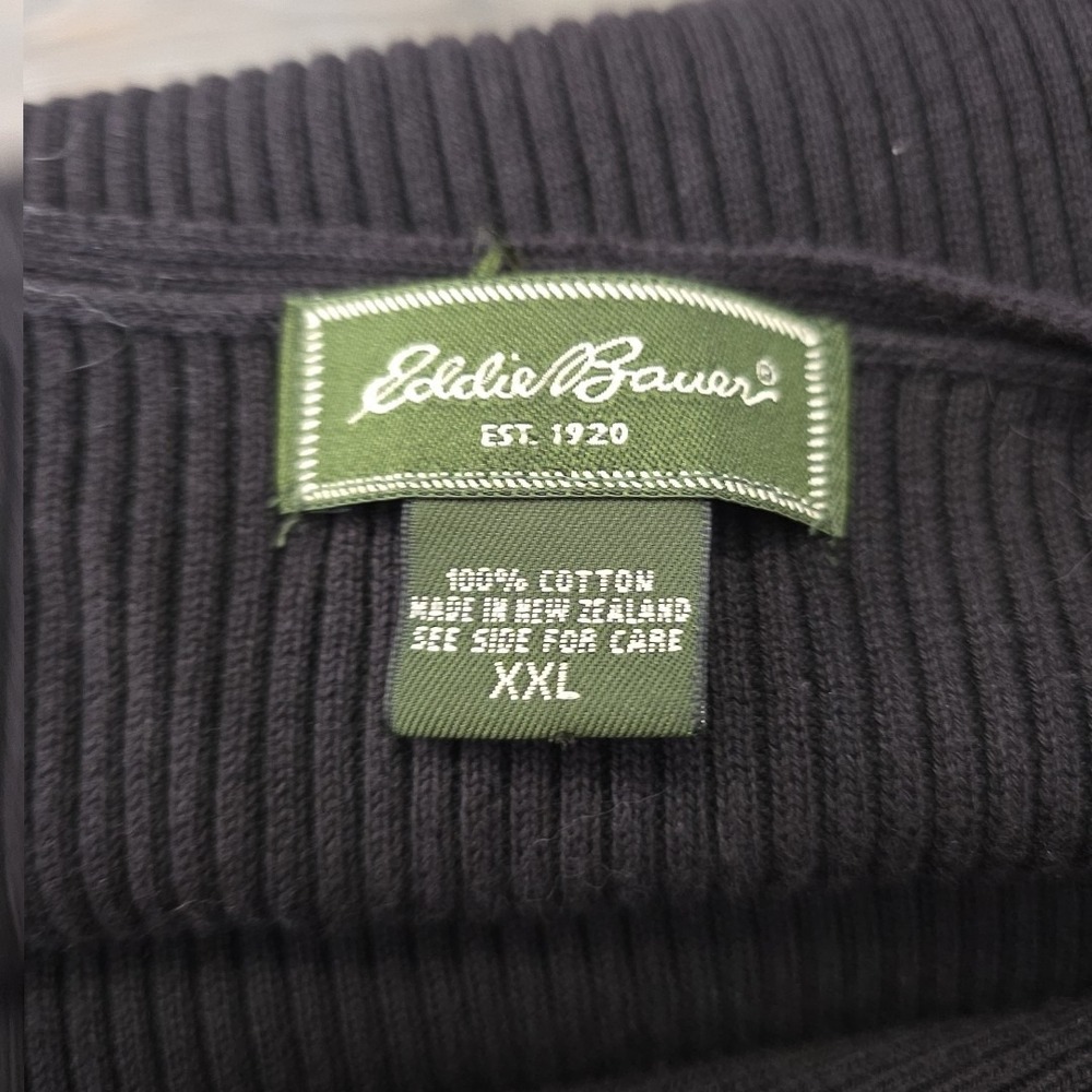 Eddie Bauer Women's V-neck Sweater Size 2XL Black - Picture 5 of 7
